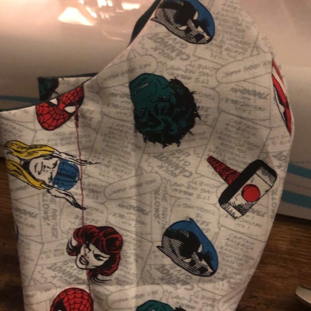 Handmade fabric face mask